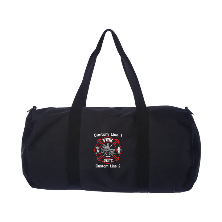 Customized 29L Large Duffel Bag with Fire Department Embroidery