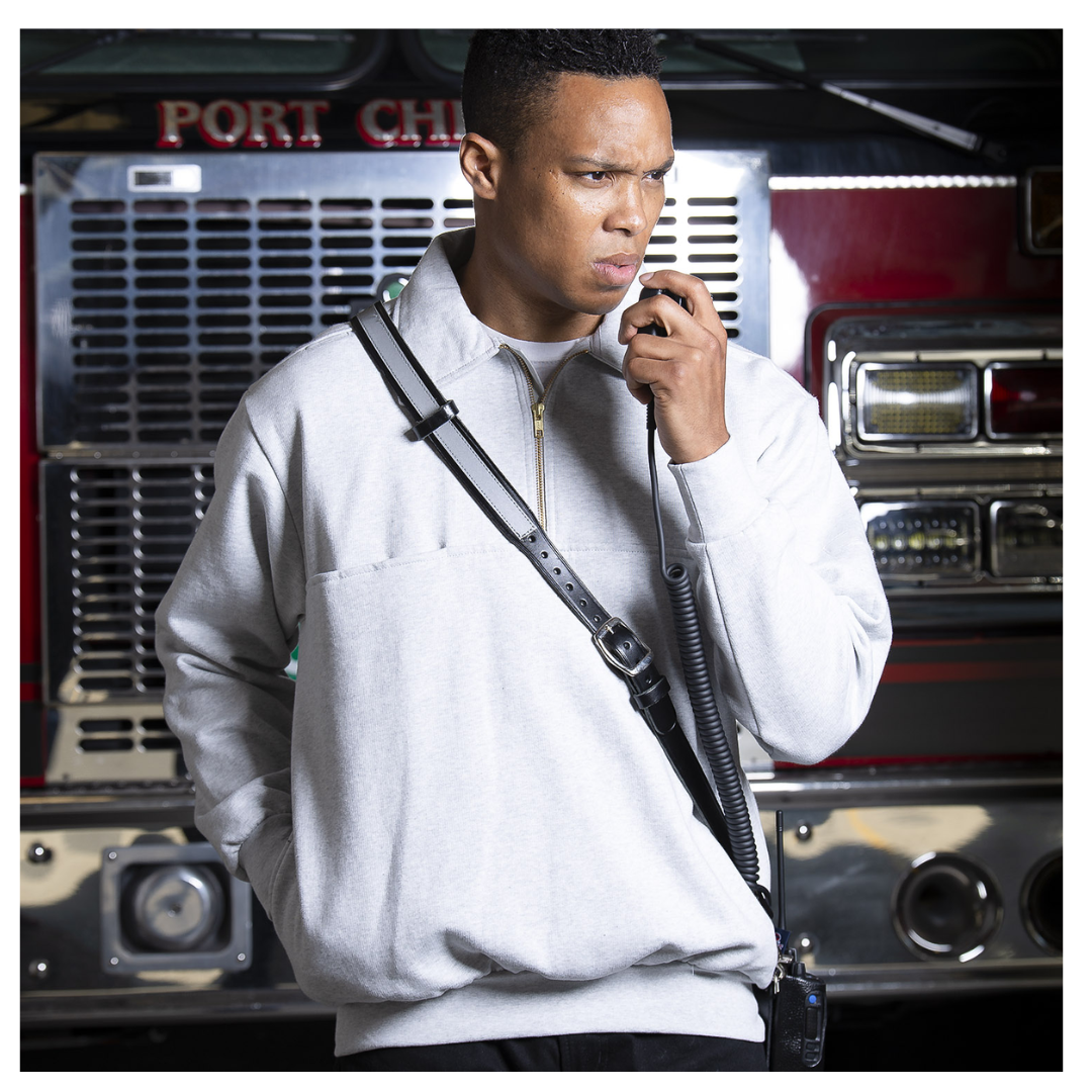 Customized Game 1/4 Zip Job Shirt with Fire Rescue Embroidery 