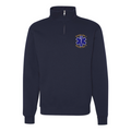 Customized Classic Quarter Zip Job Shirt with Star of Life Embroidery 
