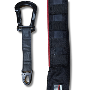 SGT Thin Red Line Reflective Modular Radio Strap & Carabiner Keeper Set Thin Red Line ONYX (FREE SHIPPING)