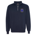 Customized USA Made Classic Quarter Zip Job Shirt with Star of Life Embroidery 