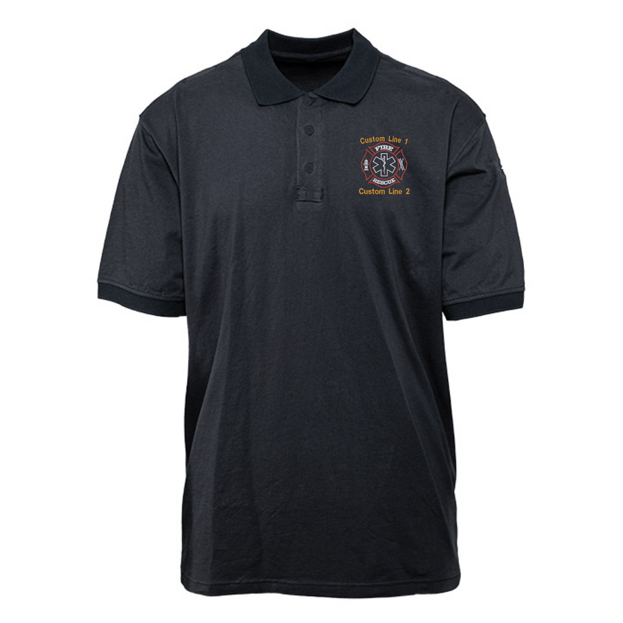 Embroidered Fire Rescue Polo