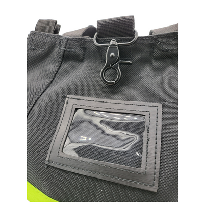 Black SCBA Firefighter Mask Bag with Large Clip