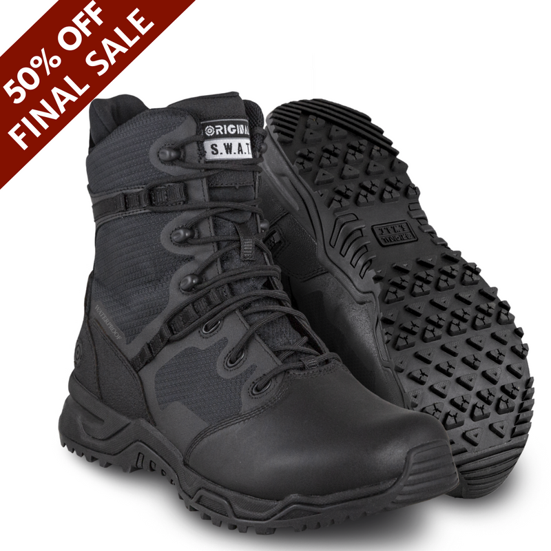 ORIGINAL S.W.A.T. Alpha Fury 8 Boot  Waterproof Size 9.5 Black - 50% Off