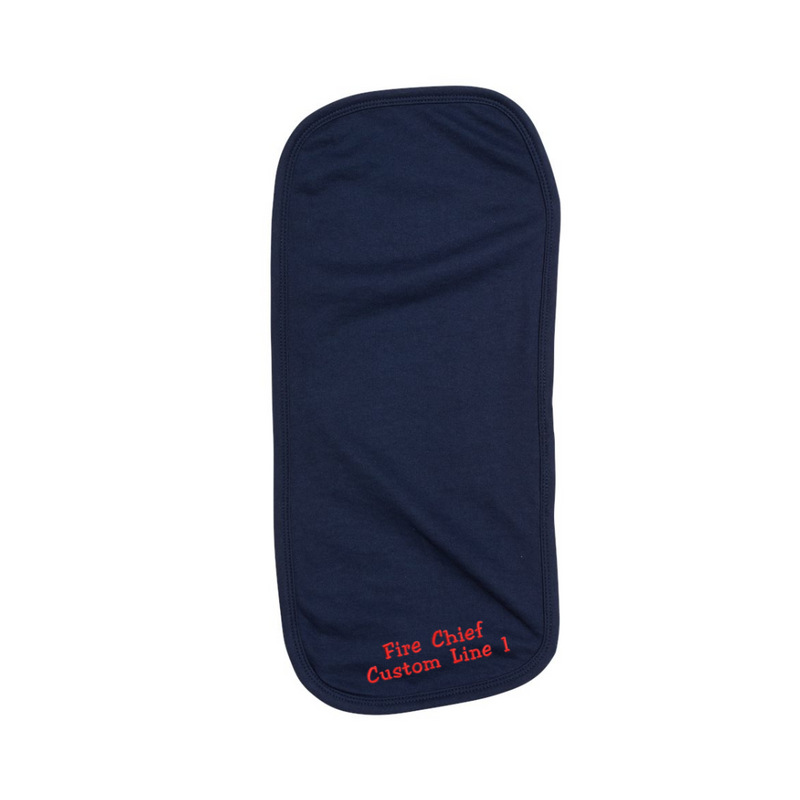  Customized Fire Chief Burp Cloth in Navy