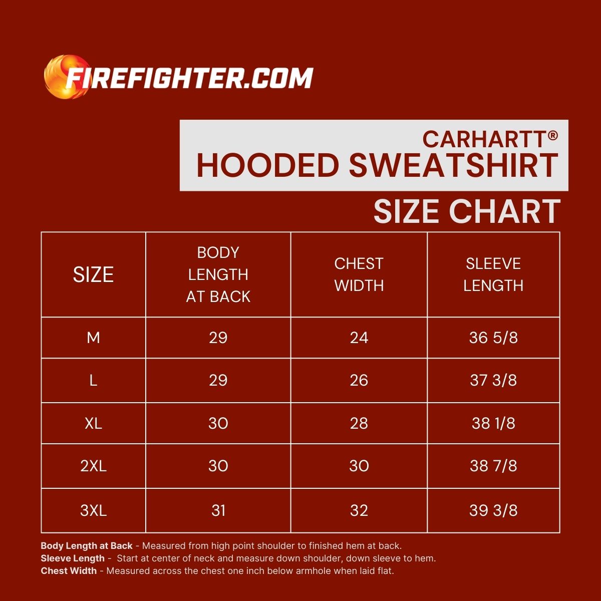 Customized Red and White Fire Department Carhartt® Midweight Full