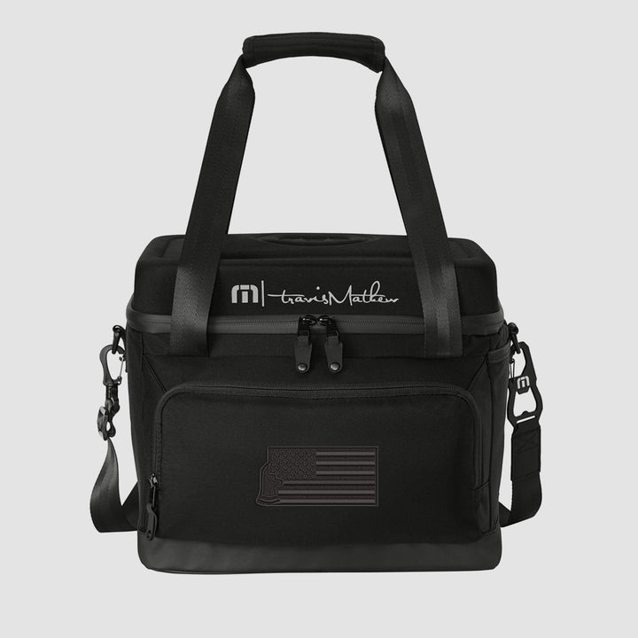 TravisMathew 24-Can Cooler Bag with Thin Red Line Axe Flag Blackout Embroidery