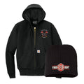 Carhartt® Quilted-Flannel Jacket & Beanie Bundle