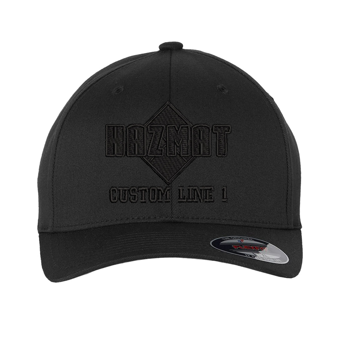 Customized Hazmat Blackout Flexfit Hat