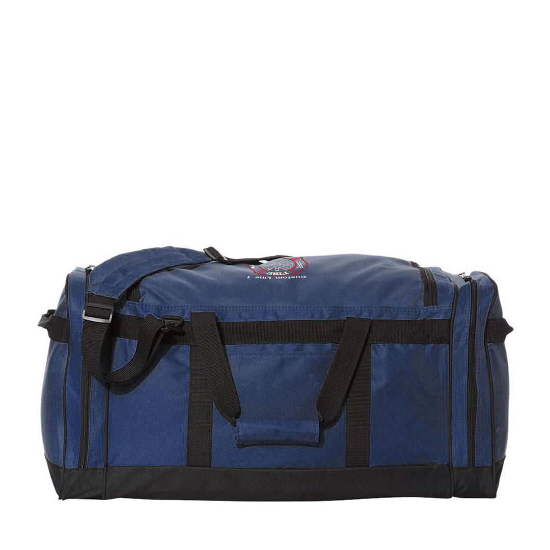 Customized 27" Large Duffel Bag with Fire Department Embroidery