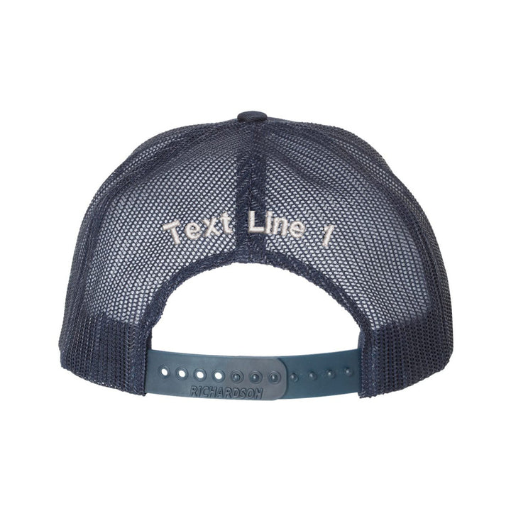 Personalized Fire Dept Engine Blackout Snapback Trucker Hat