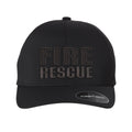 Fire Rescue Blackout Delta FlexFit Hat