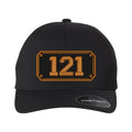 Personalized Black Plate Firefighter Delta FlexFit Hat