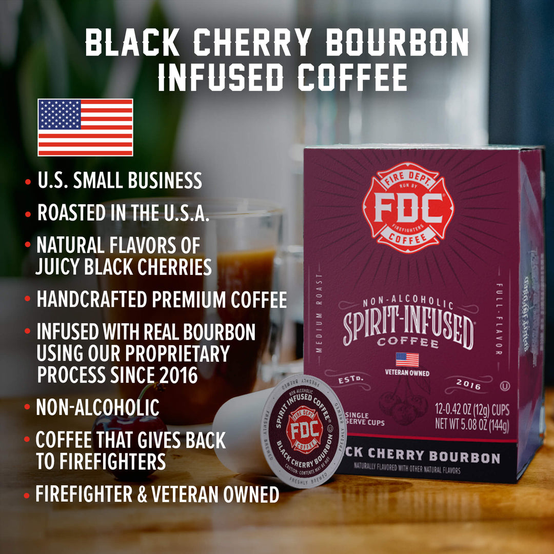 Black Cherry Bourbon Infused Coffee Pods