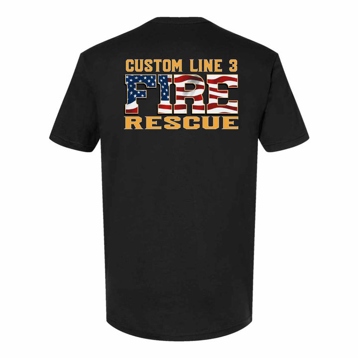 Customized Fire Rescue Duty Premium T-Shirt built for comfort and durability on the job.