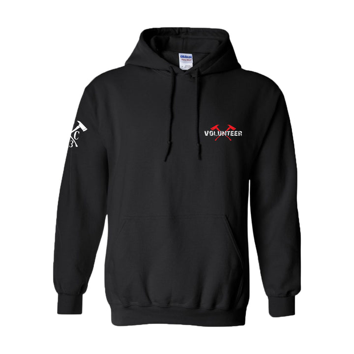 FFC 343 Flag Axe Volunteer Firefighter Hoodie