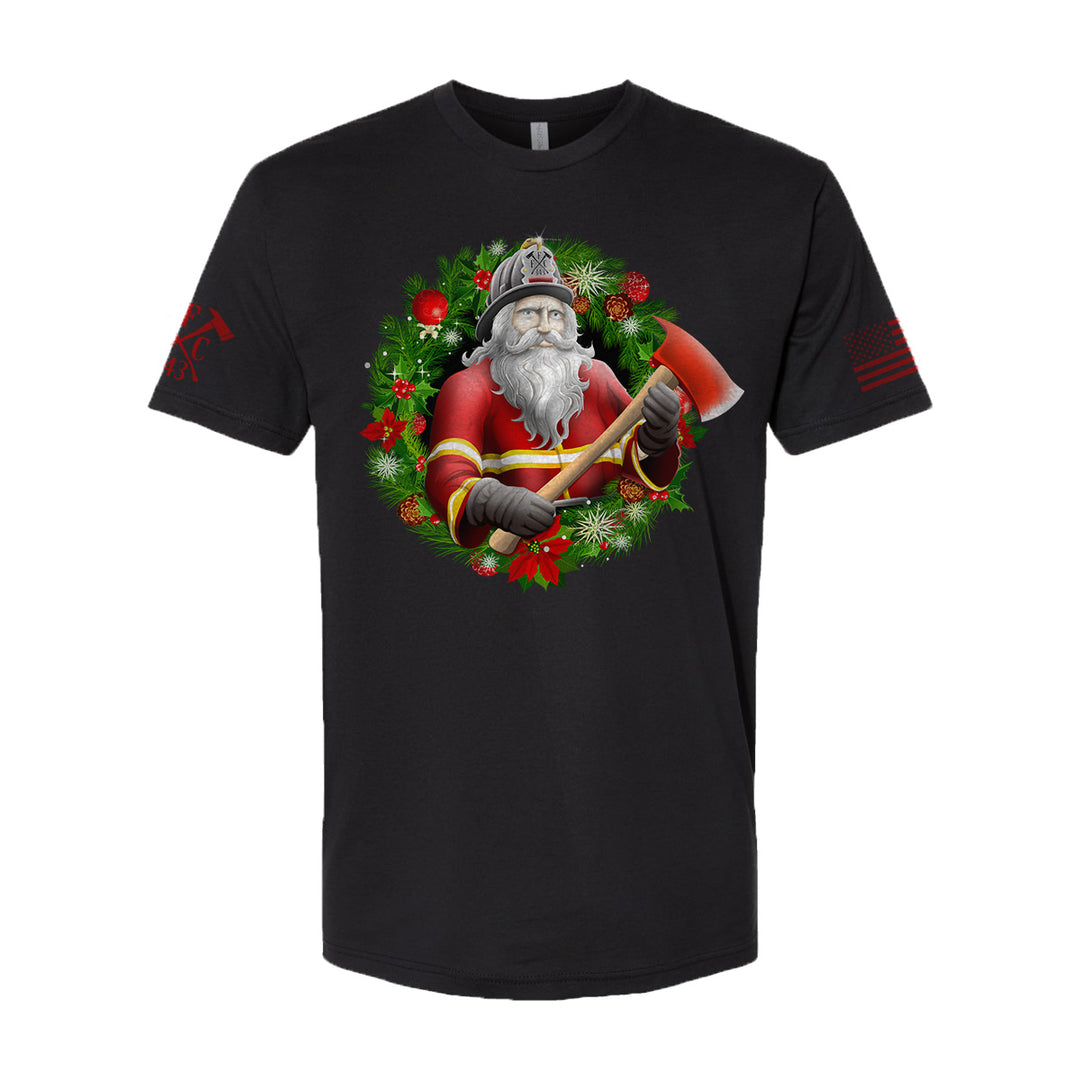 FFC 343 Wrecking Wreaths holiday t-shirt for firefighters.