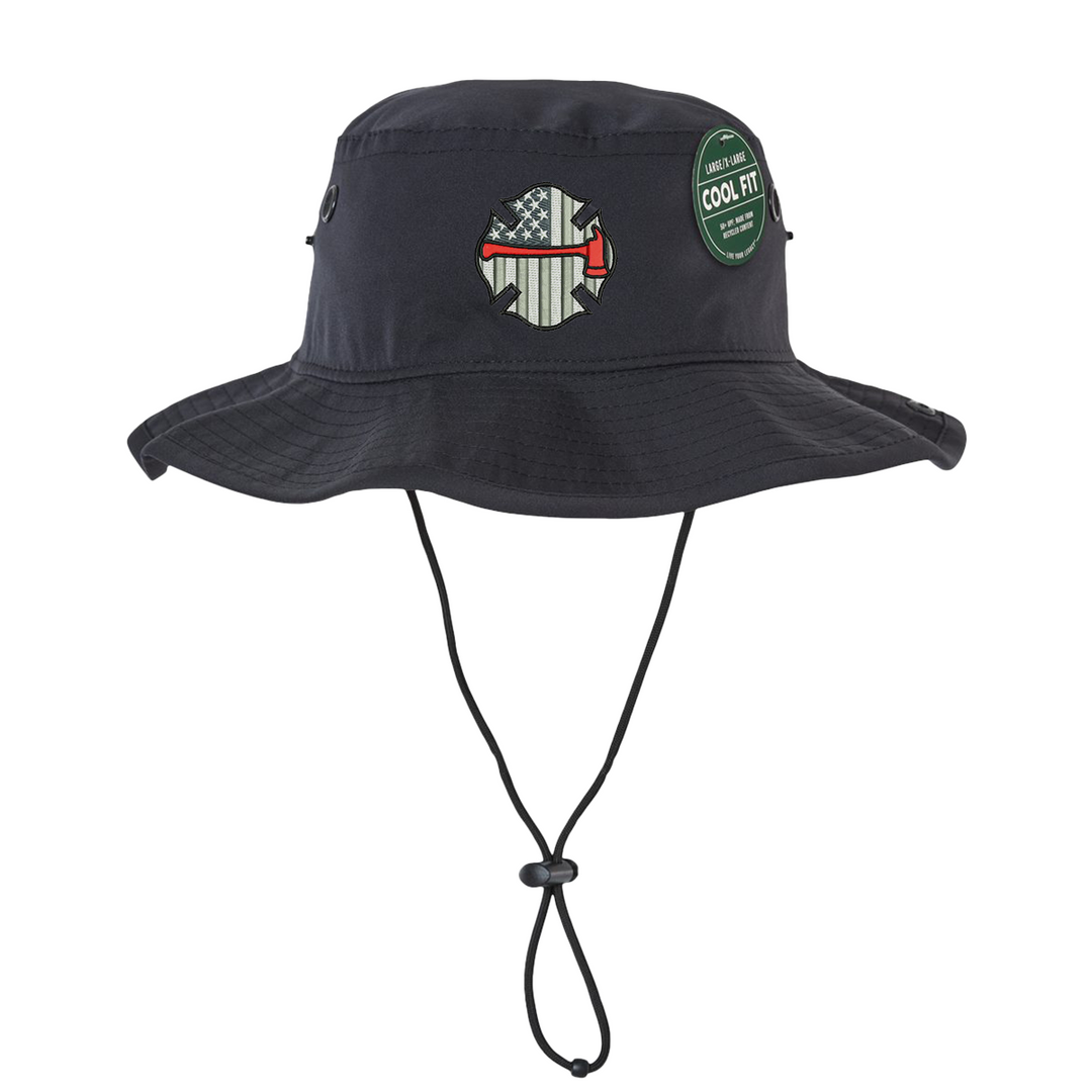 Thin Red Line Boonie Hat with Axe Maltese Cross embroidery