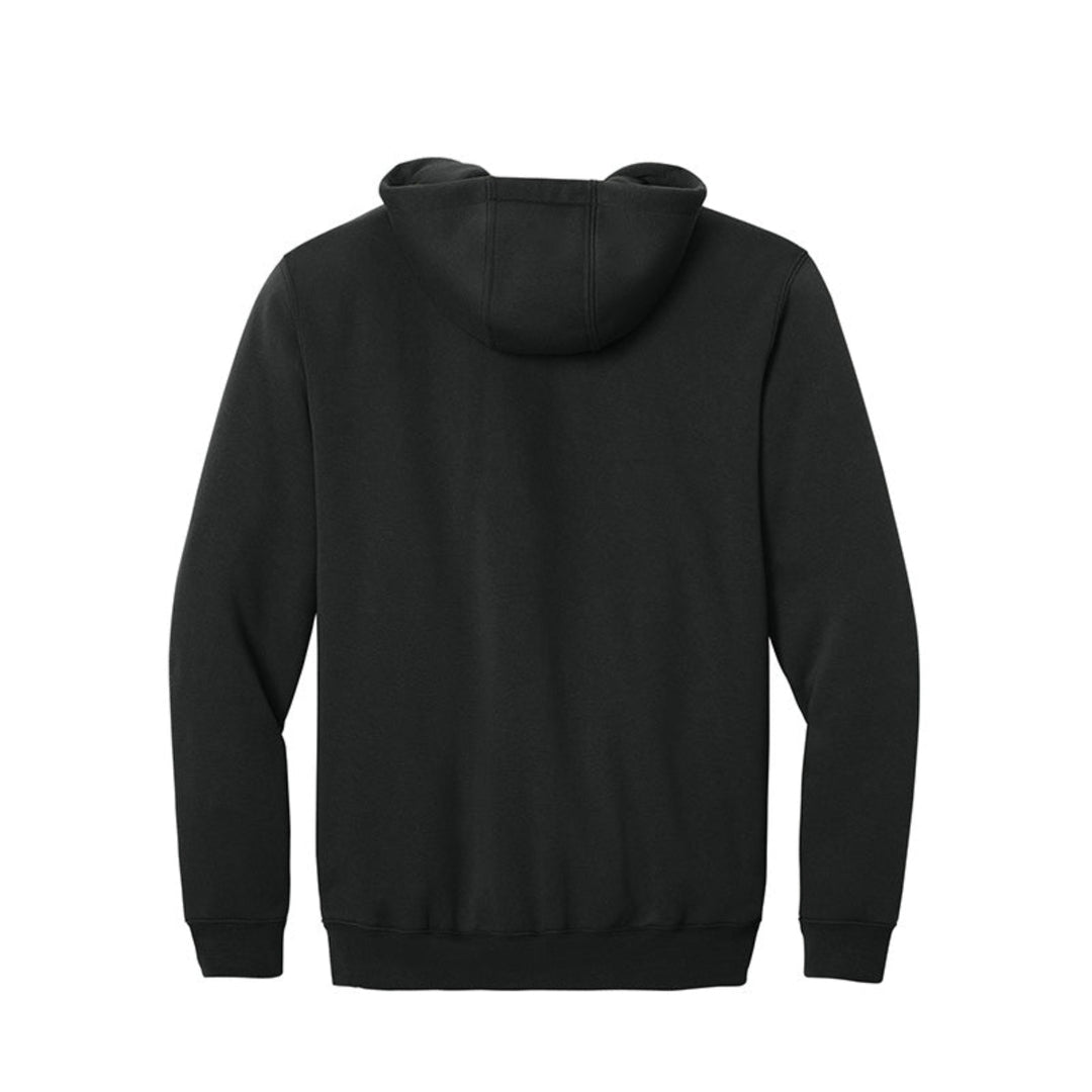 Black hoodie shown from the back on a white background  #color_black