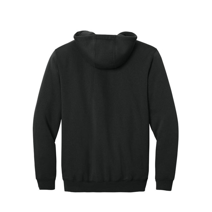 Black hoodie shown from the back on a white background  #color_black