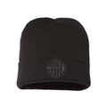 Thin Red Line Axe Maltese Cuffed Blackout Beanie