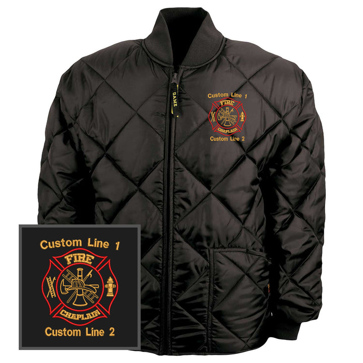 Black firefighter jacket custom professional gear