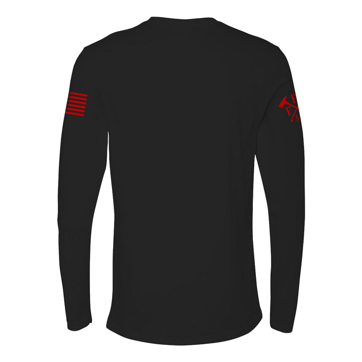 Premium firefighter long sleeve shirt for holiday gatherings.