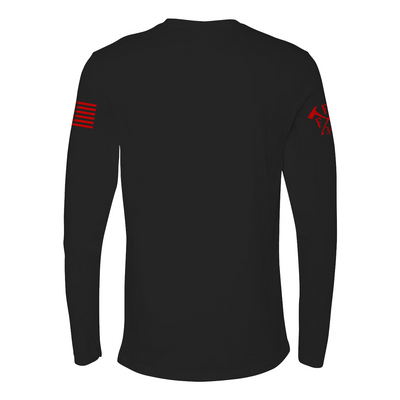 Premium firefighter long sleeve shirt for holiday gatherings.