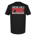 Customized Red and White Fire Rescue EMS Premium T-Shirt