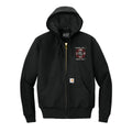 Customized Red and White Fire Department Carhartt® Quilted-Flannel Jacket