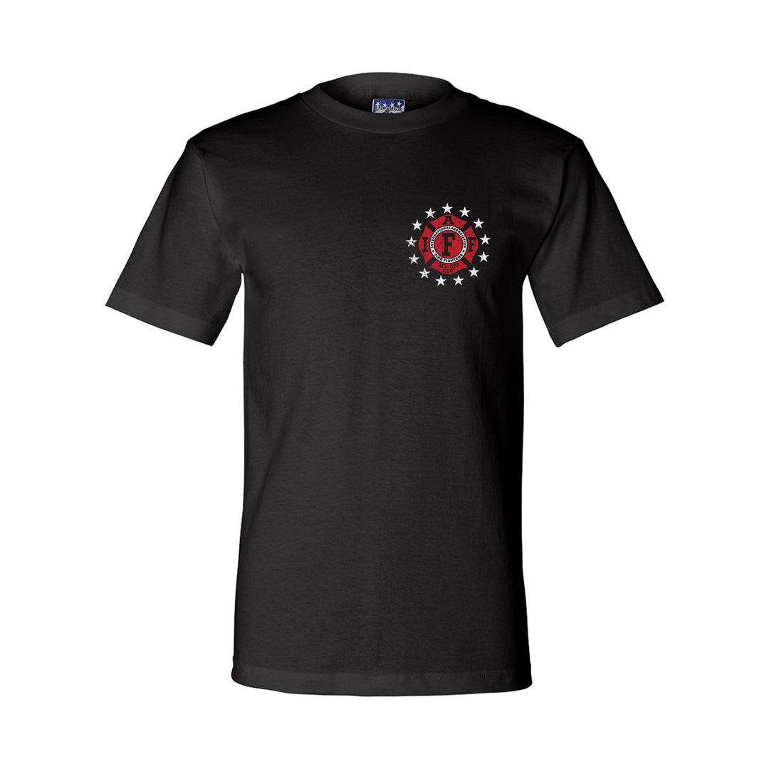 IAFF t-shirt – Thin Red Line American flag design