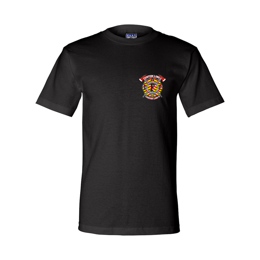 Customized IAFF Red & Yellow Chevron Premium T-Shirt