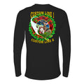 Customized Firefighter Christmas Wreath Plaid Maltese Premium Long Sleeve Shirt