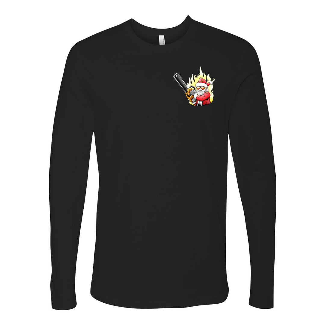 Professional Truckie Santa Firefighter Premium Long Sleeve Shirt