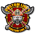 Custom Staches & Axes Maltese Decal
