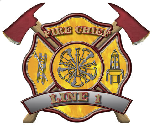 Custom Rank Decal - Fire Chief