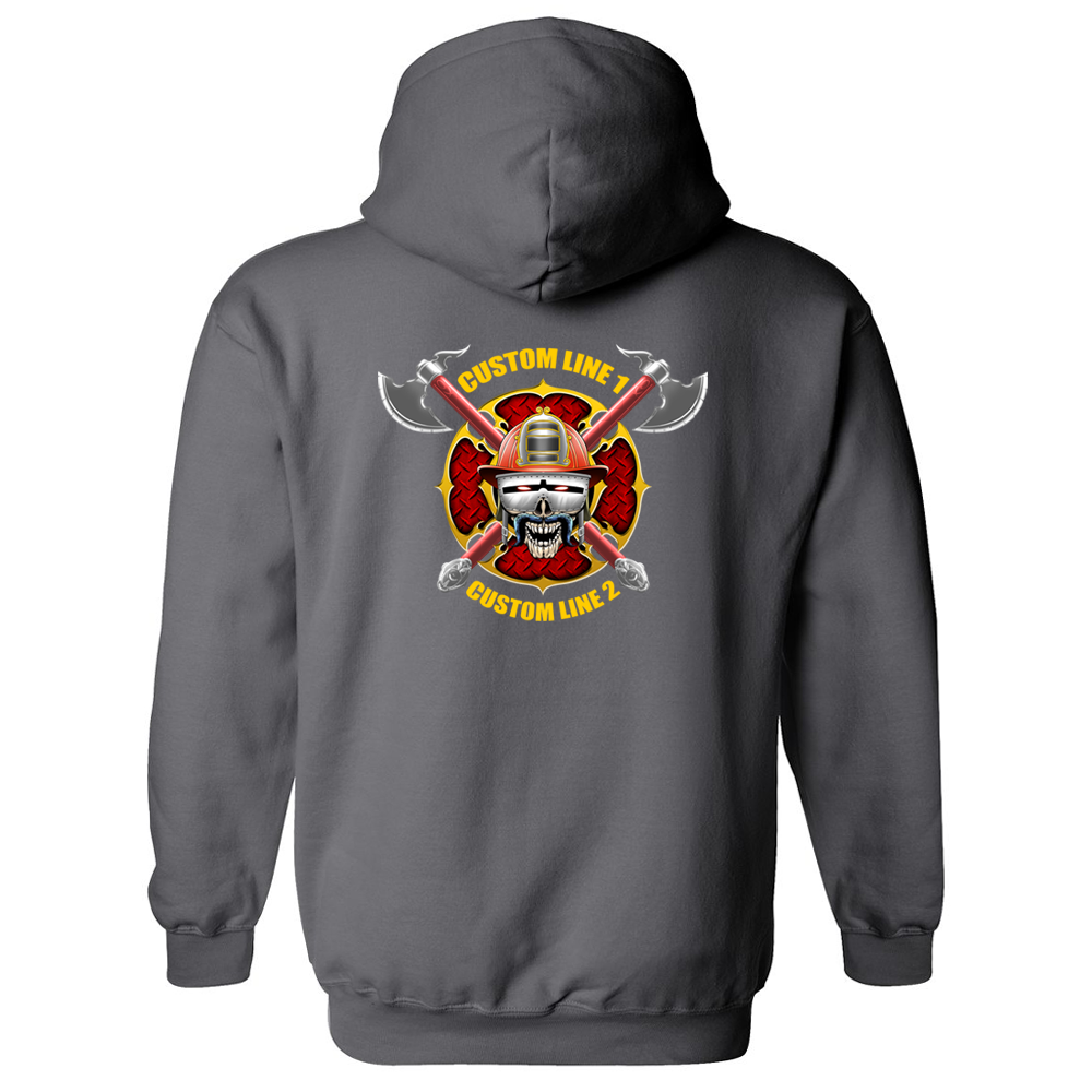 Customized Staches & Axes Fire Station Premium Hoodie