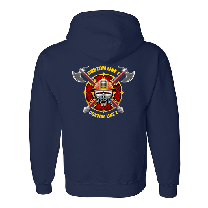 Customized Staches & Axes Fire Station Premium Hoodie