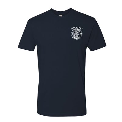 Customized Fire Rescue with White Print Duty Shirt