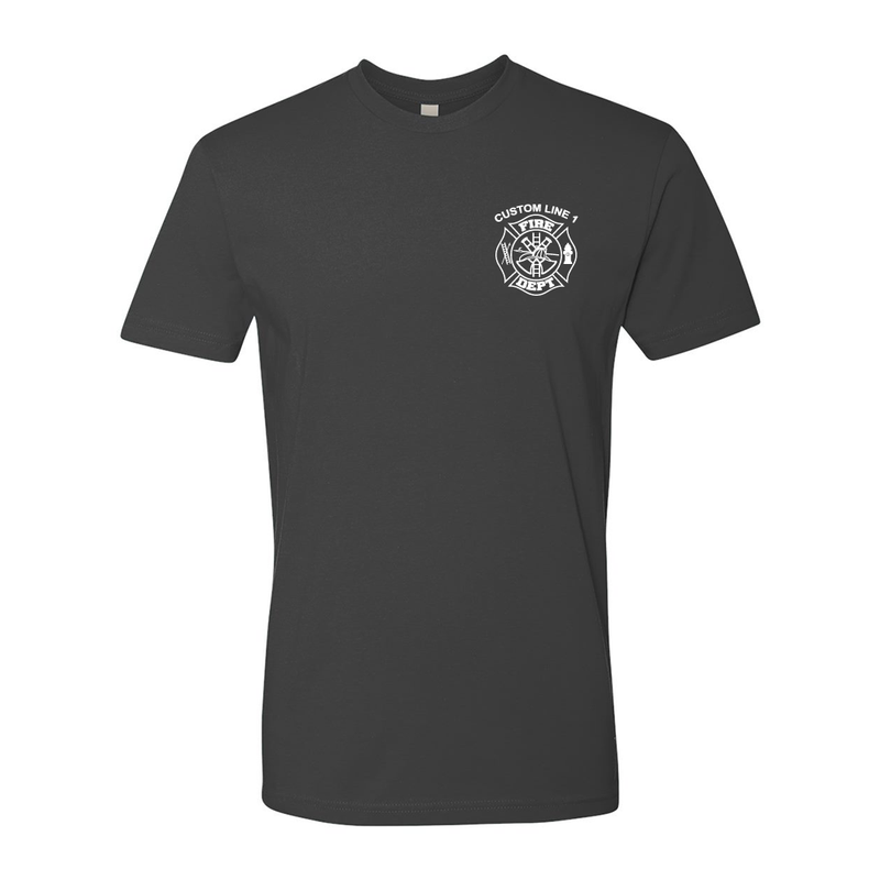 Firefighter Fire Dept Customized Duty Shirt with Maltese