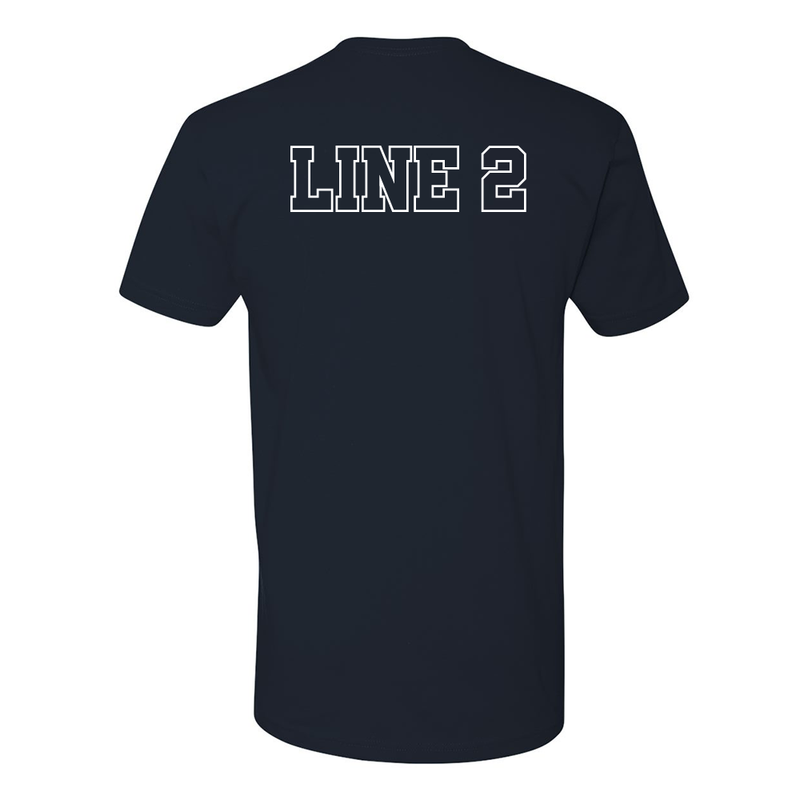 Customized Premium Fire Department Duty Shirt with 2 Custom Text Lines