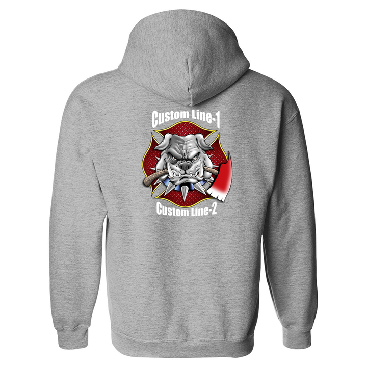 Customized Axe Bulldog Fire Station Premium Hoodie