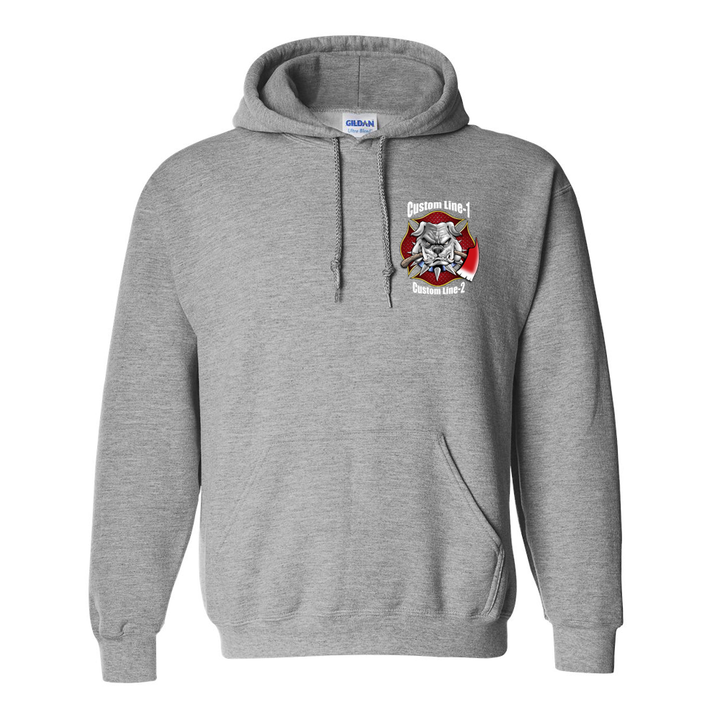 Customized Axe Bulldog Fire Station Premium Hoodie