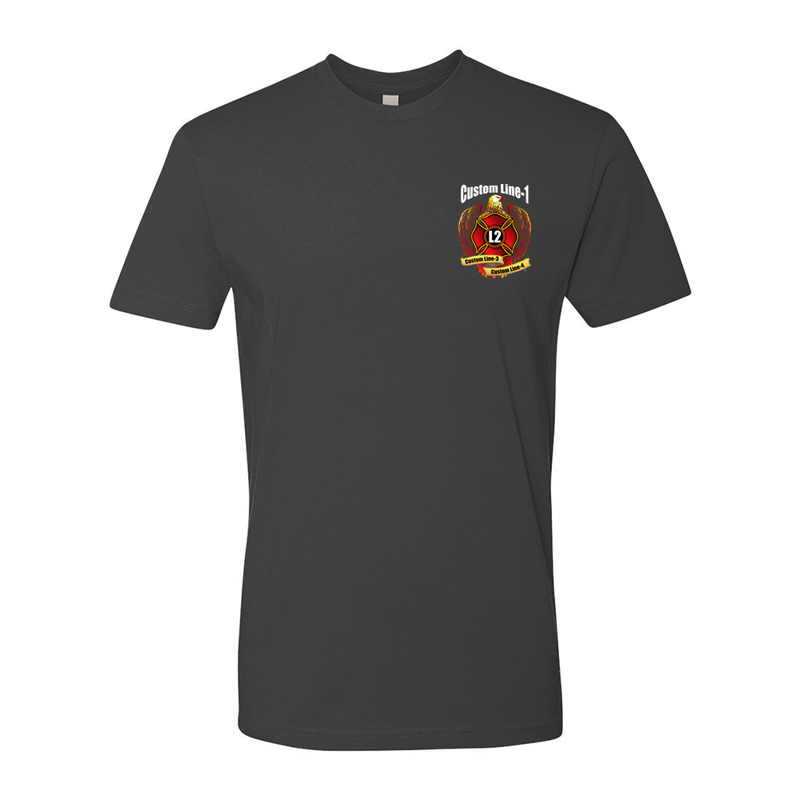 Customizable Fire Eagle and Maltese Premium Fire Firefighter T-Shirt