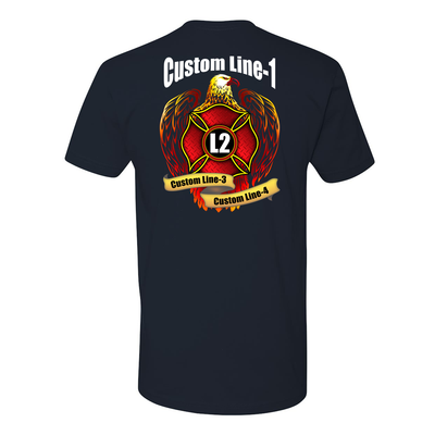 Premium Customizable Fire Station Eagle and Maltese Shirt 