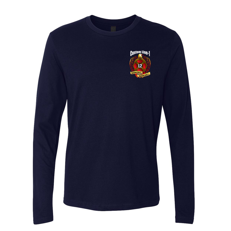 Customized Maltese Bannered  Eagle Fire Station Premium Long Sleeve Shirt