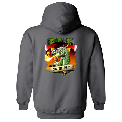 Customized Dragon and Axes Fire Station Premium Hoodie