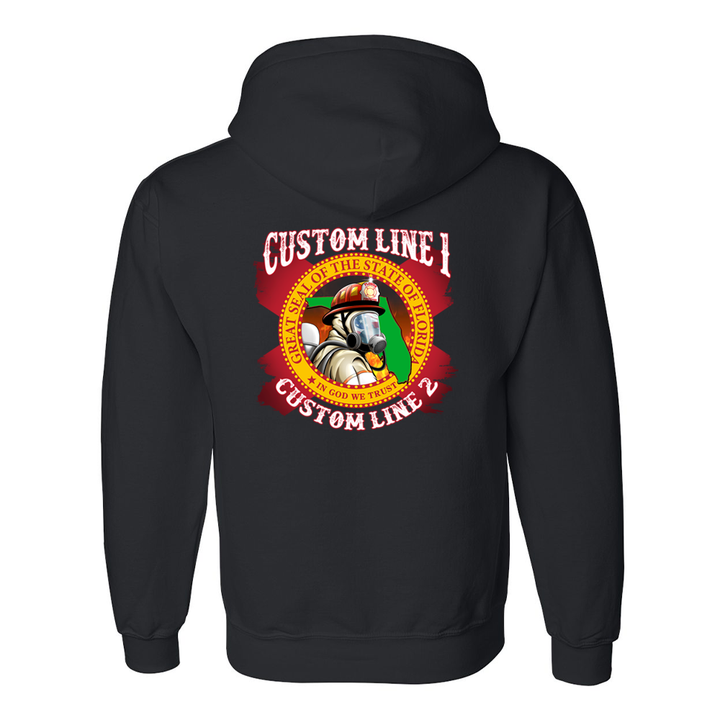 Customized State of Florida Seal Fire Station Premium Hoodie
