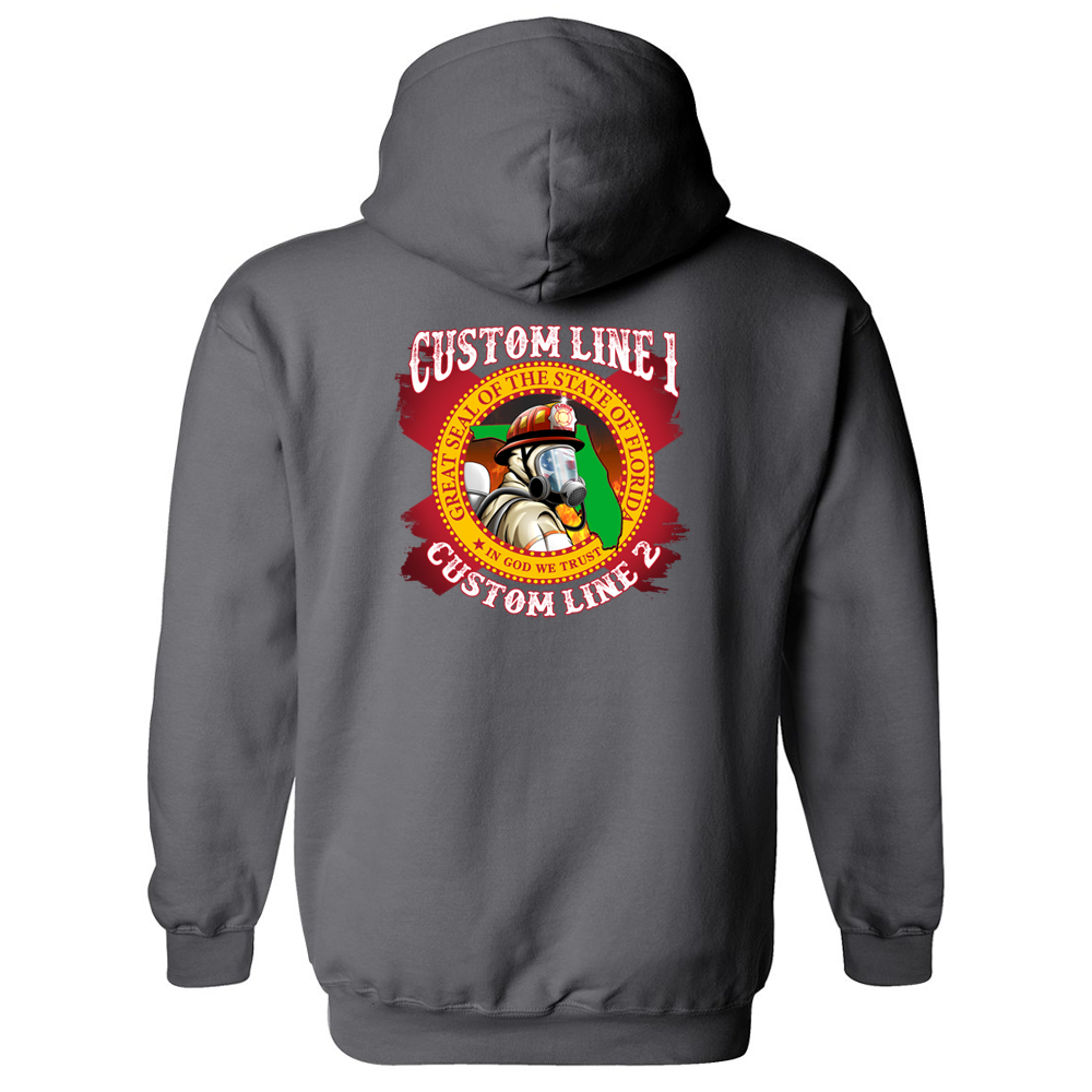 Customized State of Florida Seal Fire Station Premium Hoodie