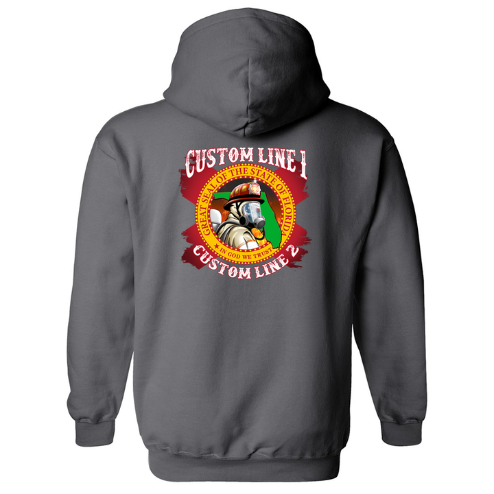 Customized State of Florida Seal Fire Station Premium Hoodie